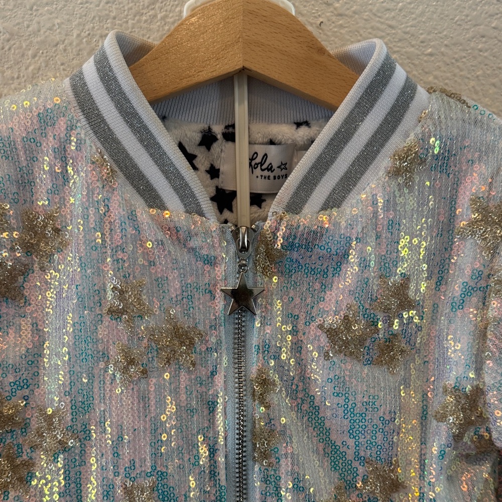 Lola + The Boys Starry Fleece Jacket and Pants set - Picture 4 of 5